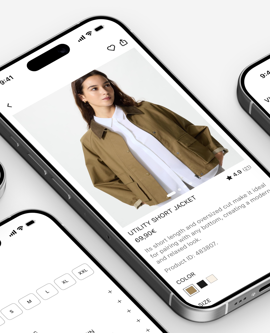 Ficha de producto de la app UNIQLO rediseñada